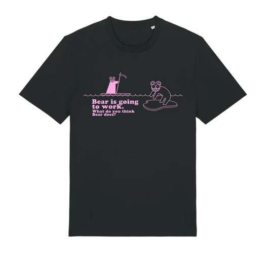 Adult T Shirt: Bear Is Going To Work Radiohead