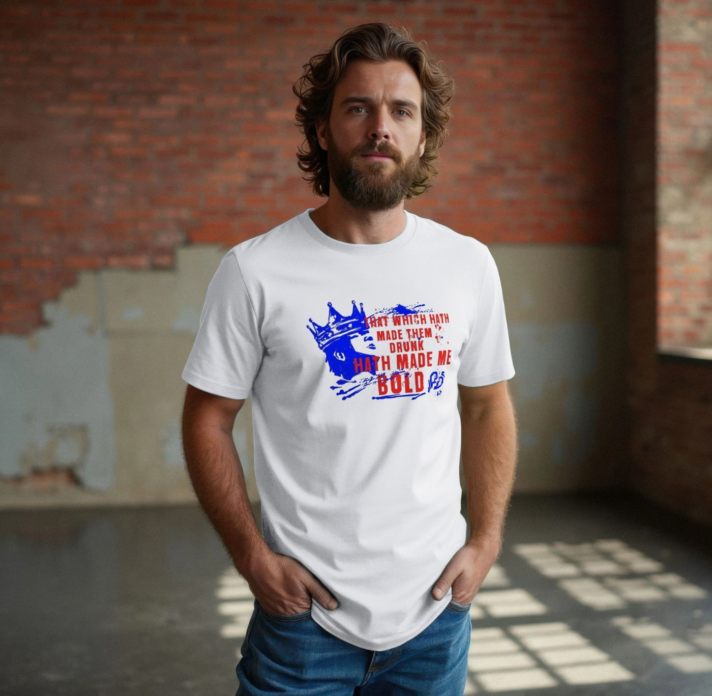 Adult T Shirt: Macbeth Make Me Bold