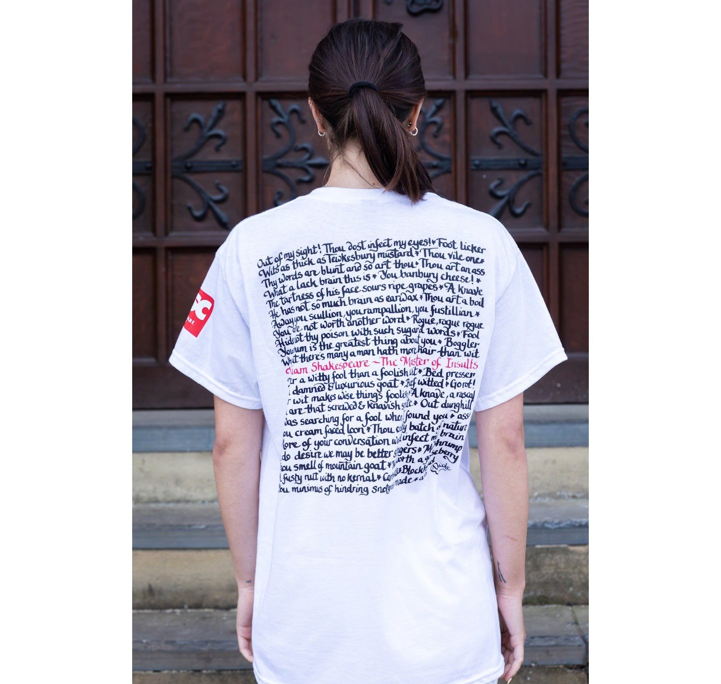 Adult T Shirt: William Shakespeare The Master Of Insults - White