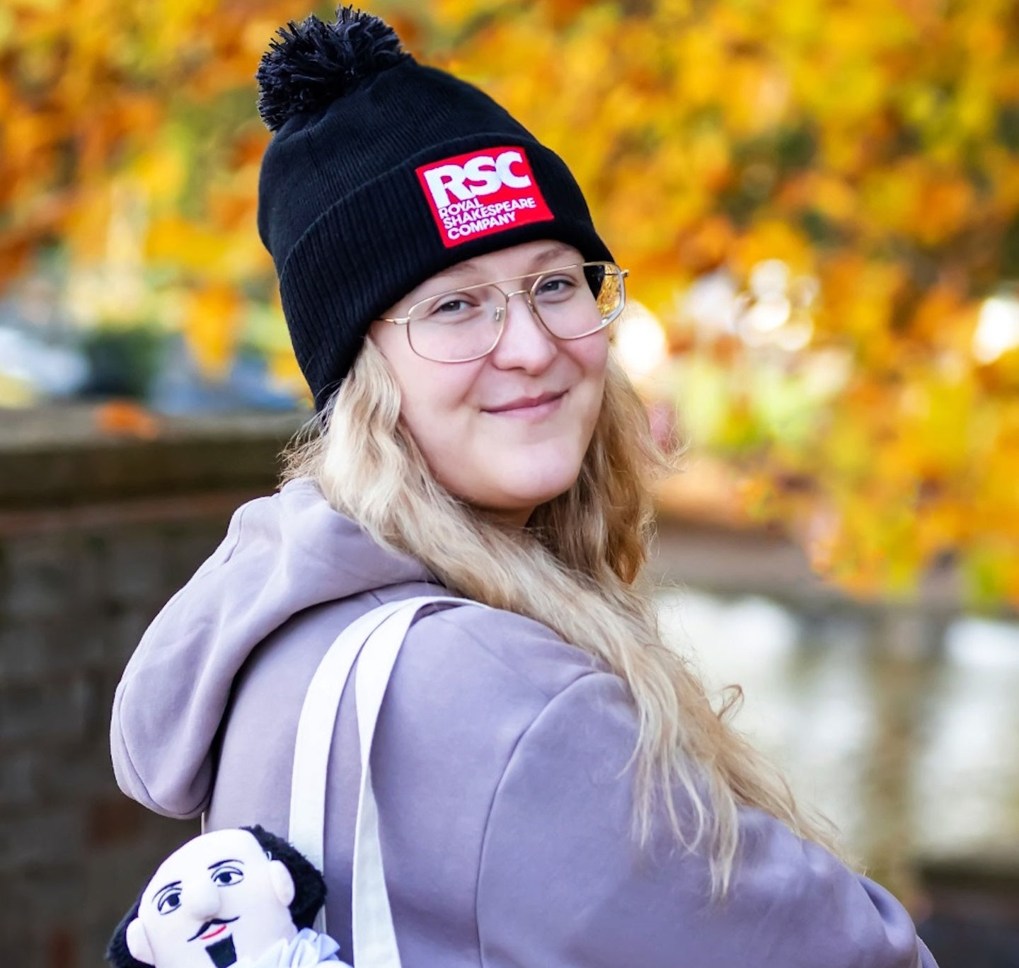 Pom Pom Beanie Hat: RSC Logo