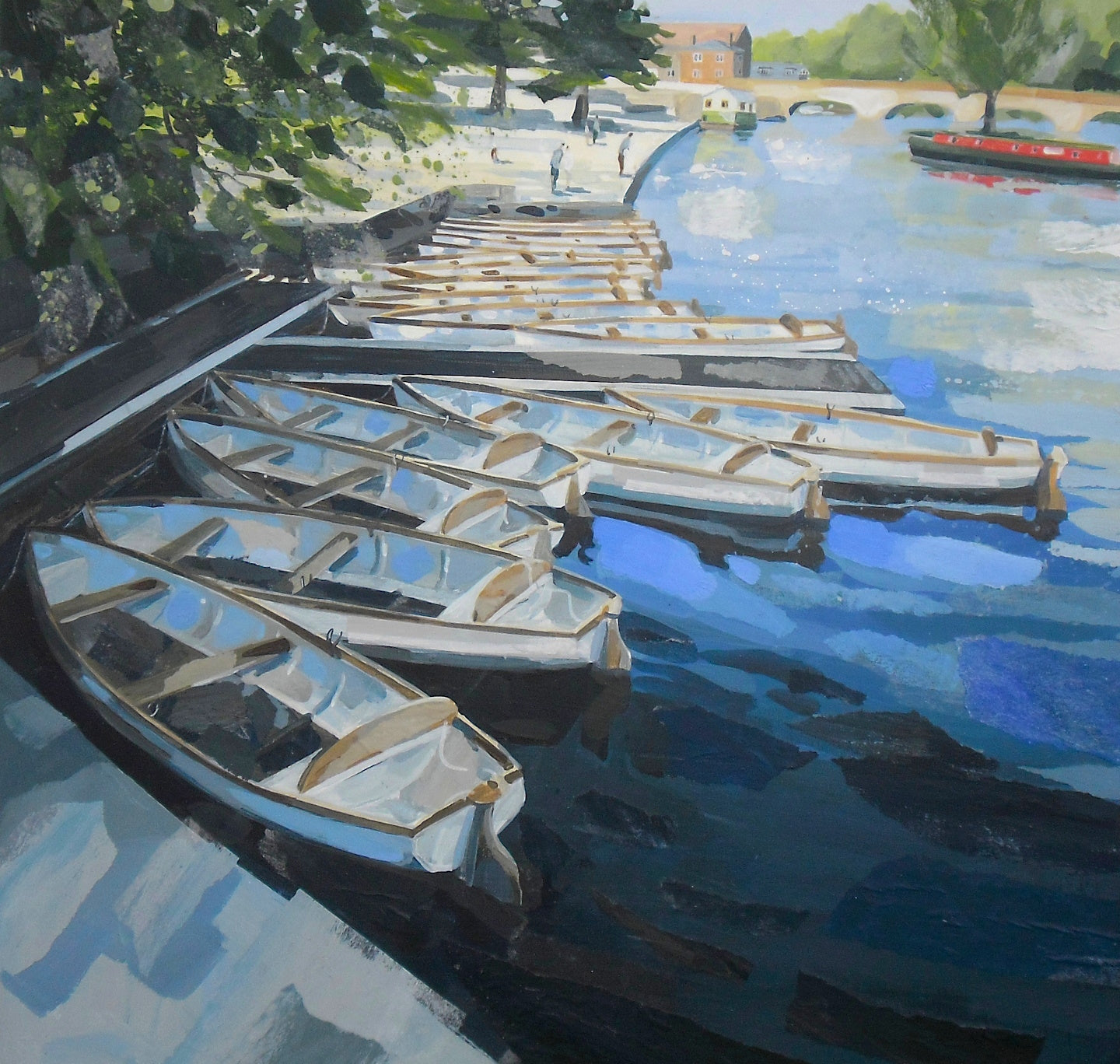 Greeting Card: Boats Outside the Theatre