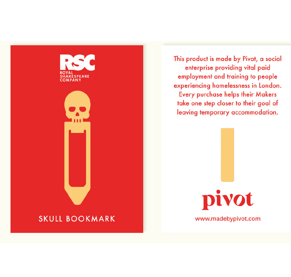 Bookmark Brass: Skull