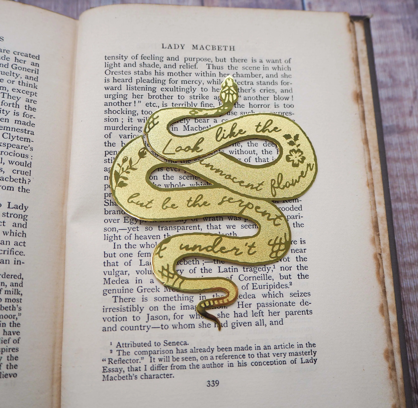Bookmark: Macbeth Serpent