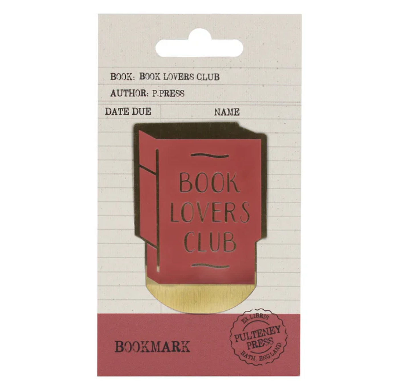 Bookmark Metal: Book Lovers Club