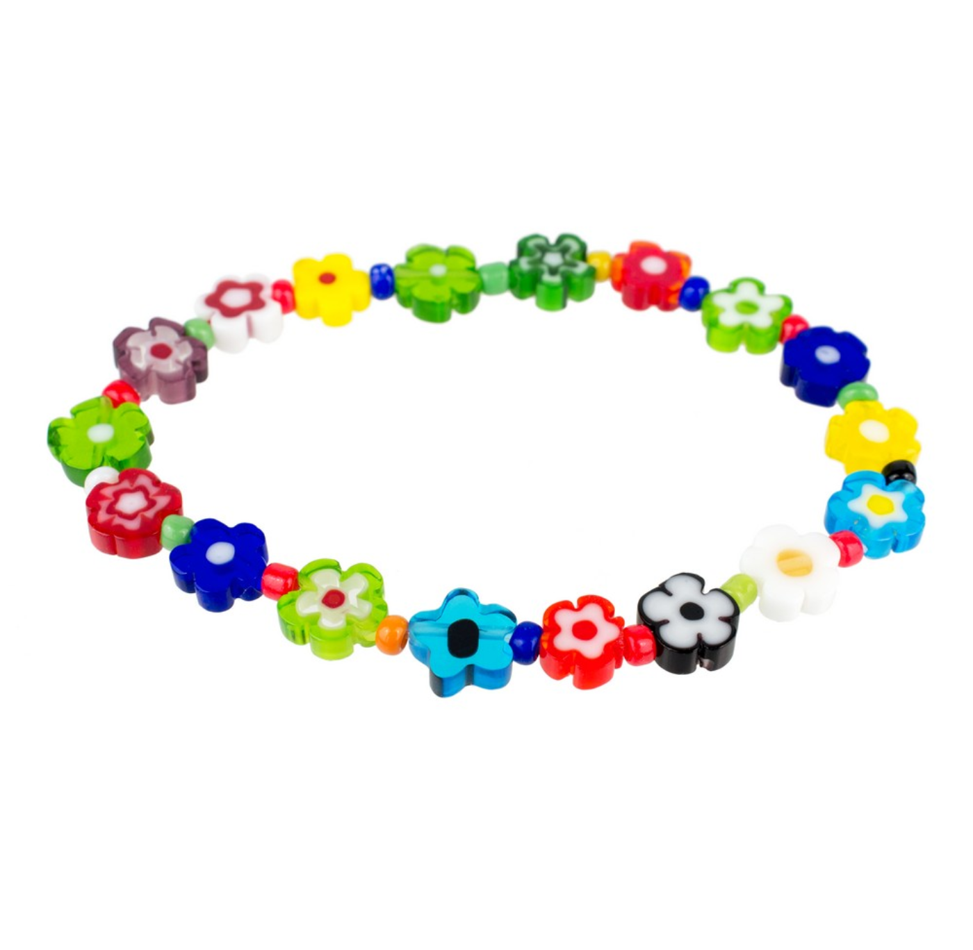 Bracelet: Millefiori Flowers