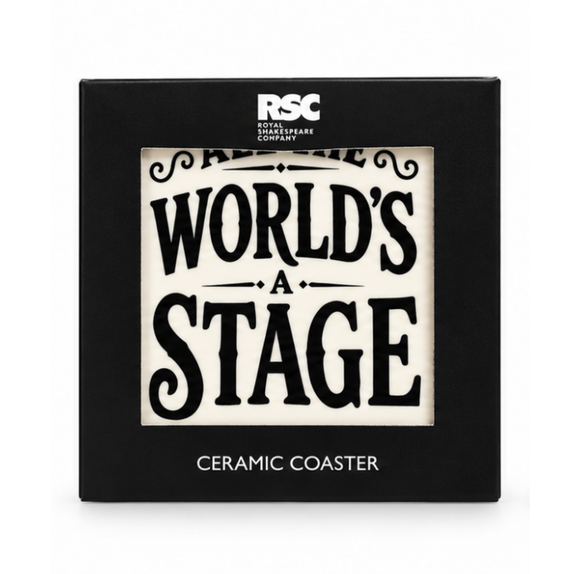 Ceramic Coaster: All The World's A Stage