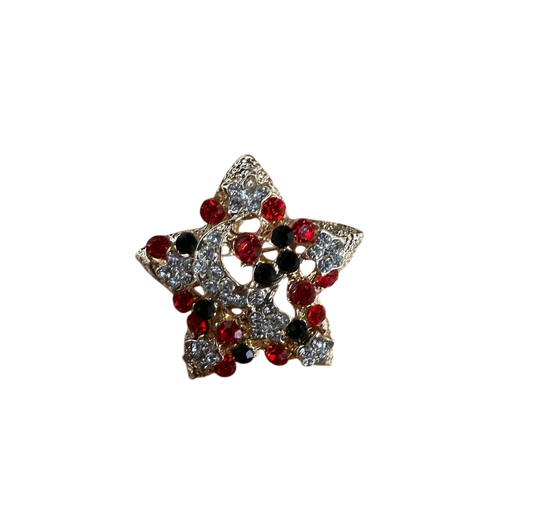 Christmas Brooch: Jewelled Star