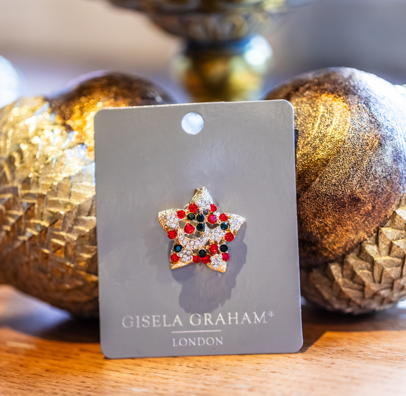Christmas Brooch: Jewelled Star
