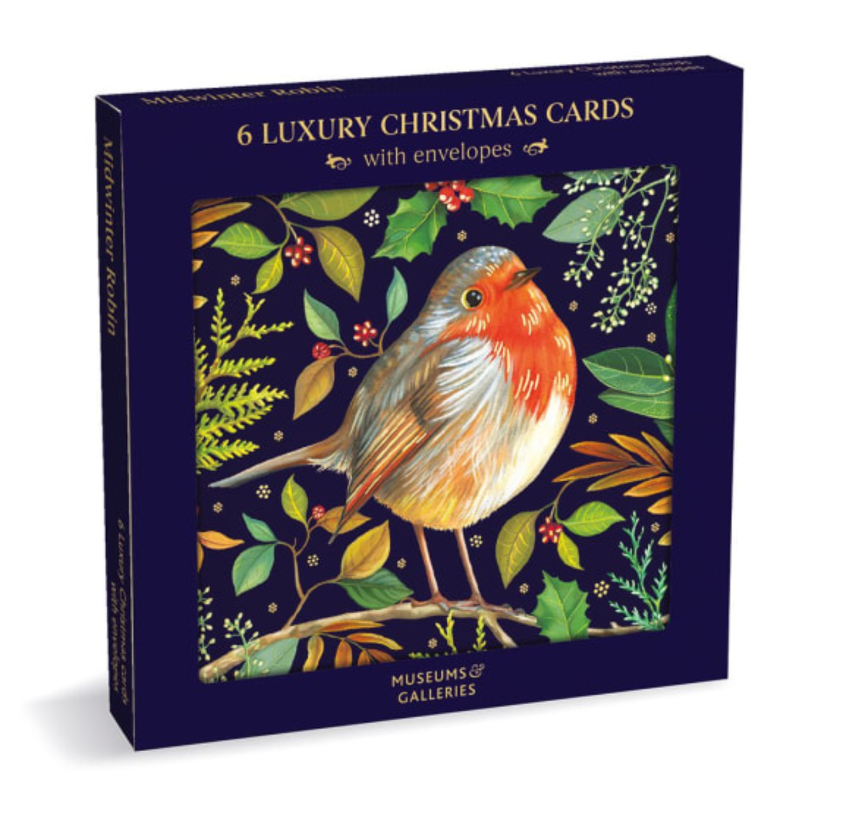 Christmas Card 6 Pack: Midwinter Robin