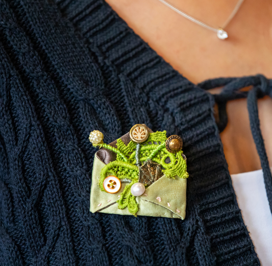 RSC Costume: Envelope Brooch