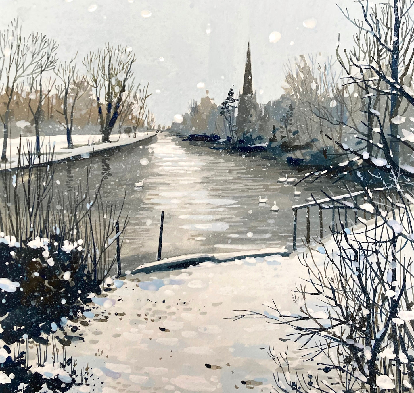 Greeting Card: December, Stratford-upon-Avon