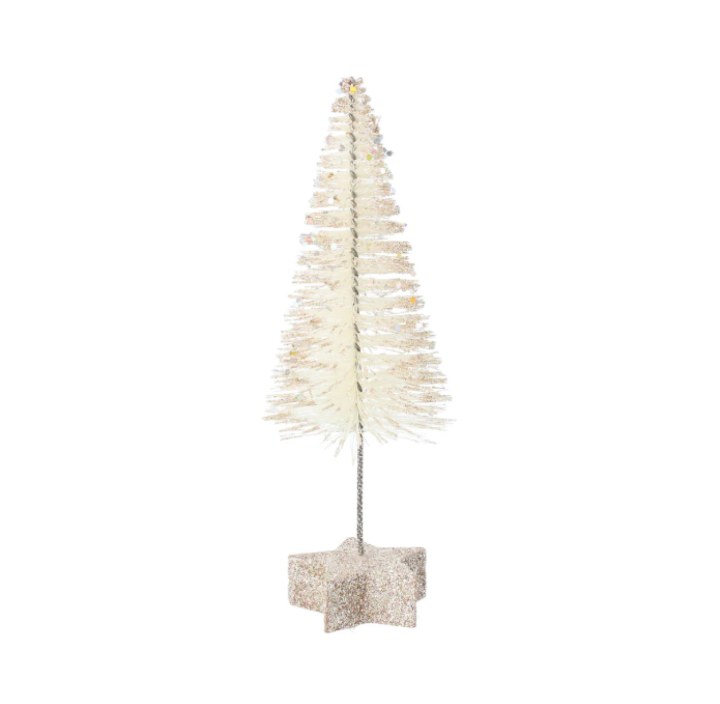 Decoration: Cream Tree With Gold Star
