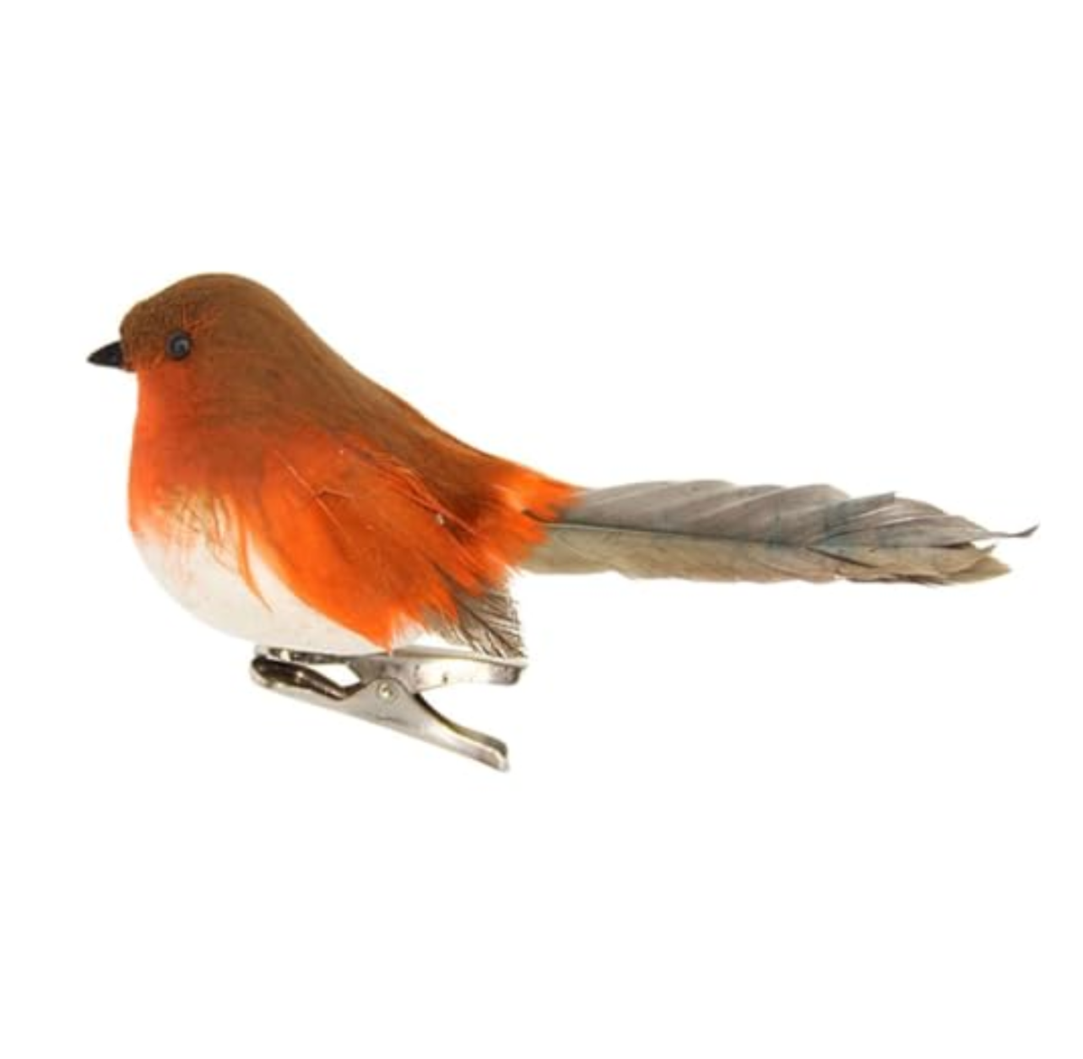 Decoration: Feather Robin On Clip