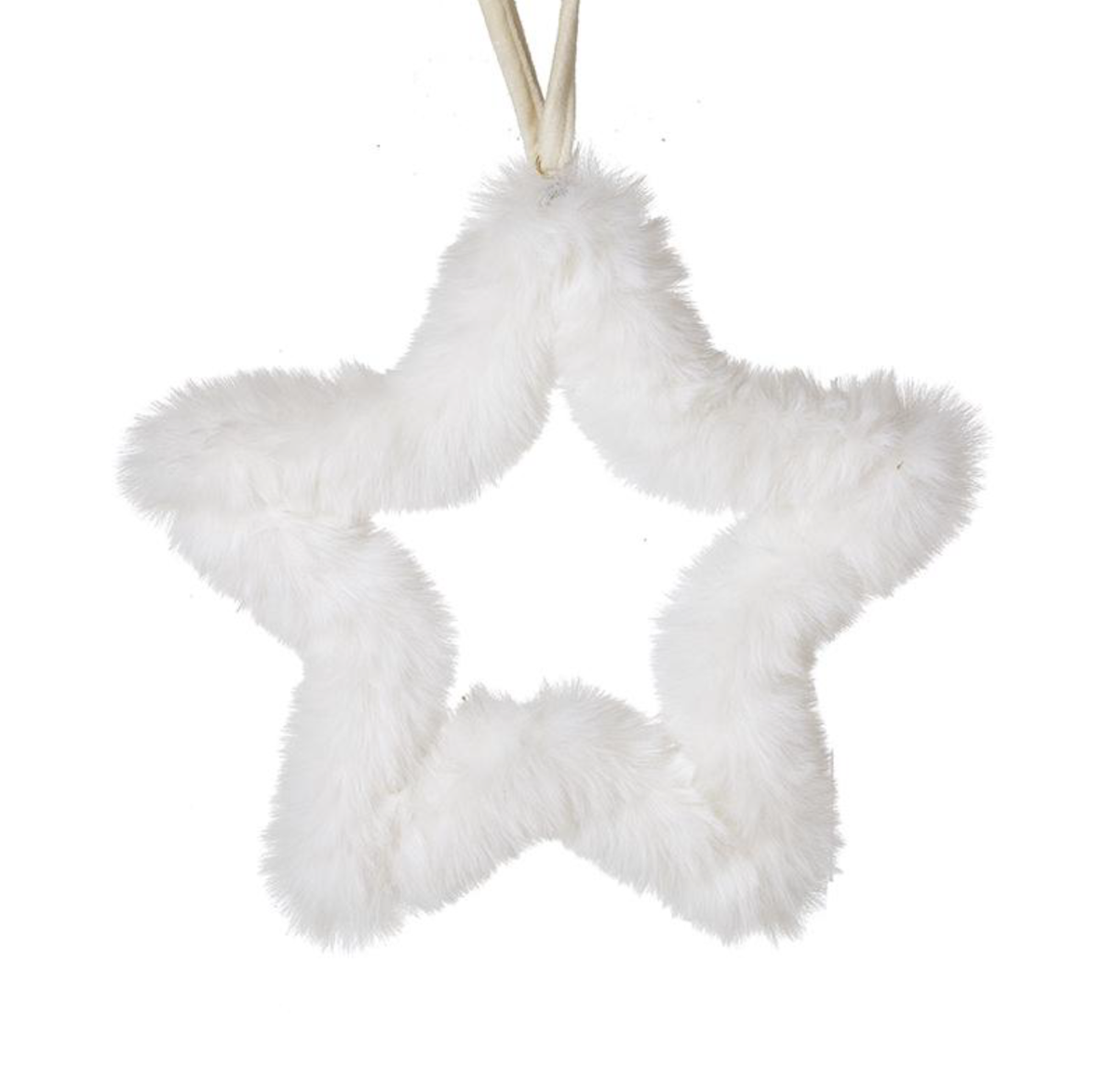 Decoration: Fluffy Hanging Star