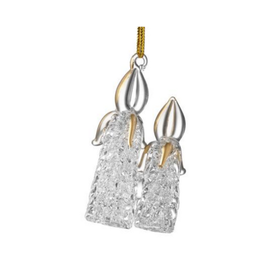 Decoration: Glass Hanging Double Candle