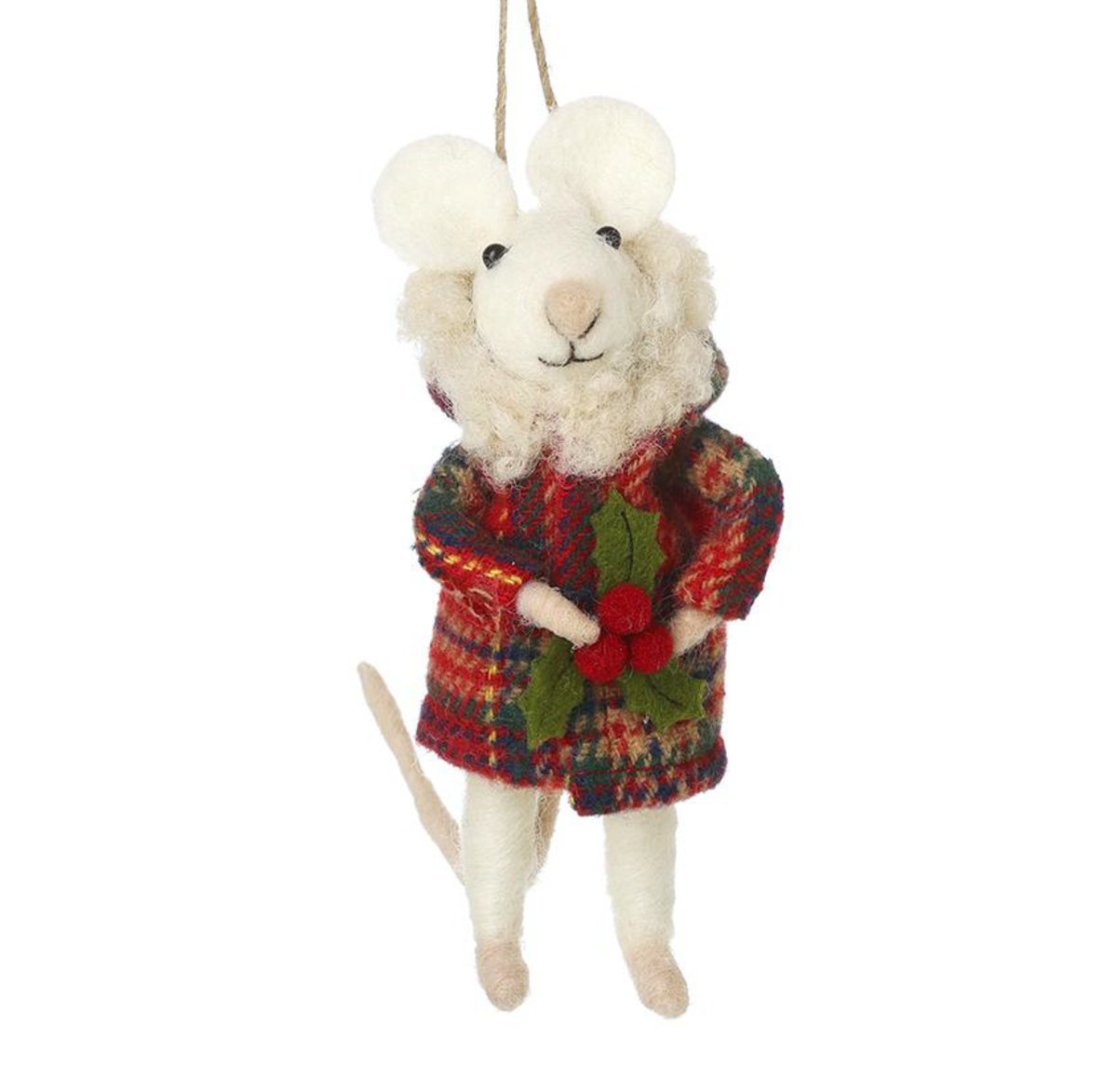Decoration: Mouse In Tartan Coat