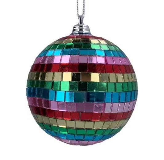Decoration: Multi Coloured Mirror Ball