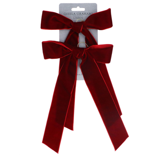Decoration: Plum Velvet Bow