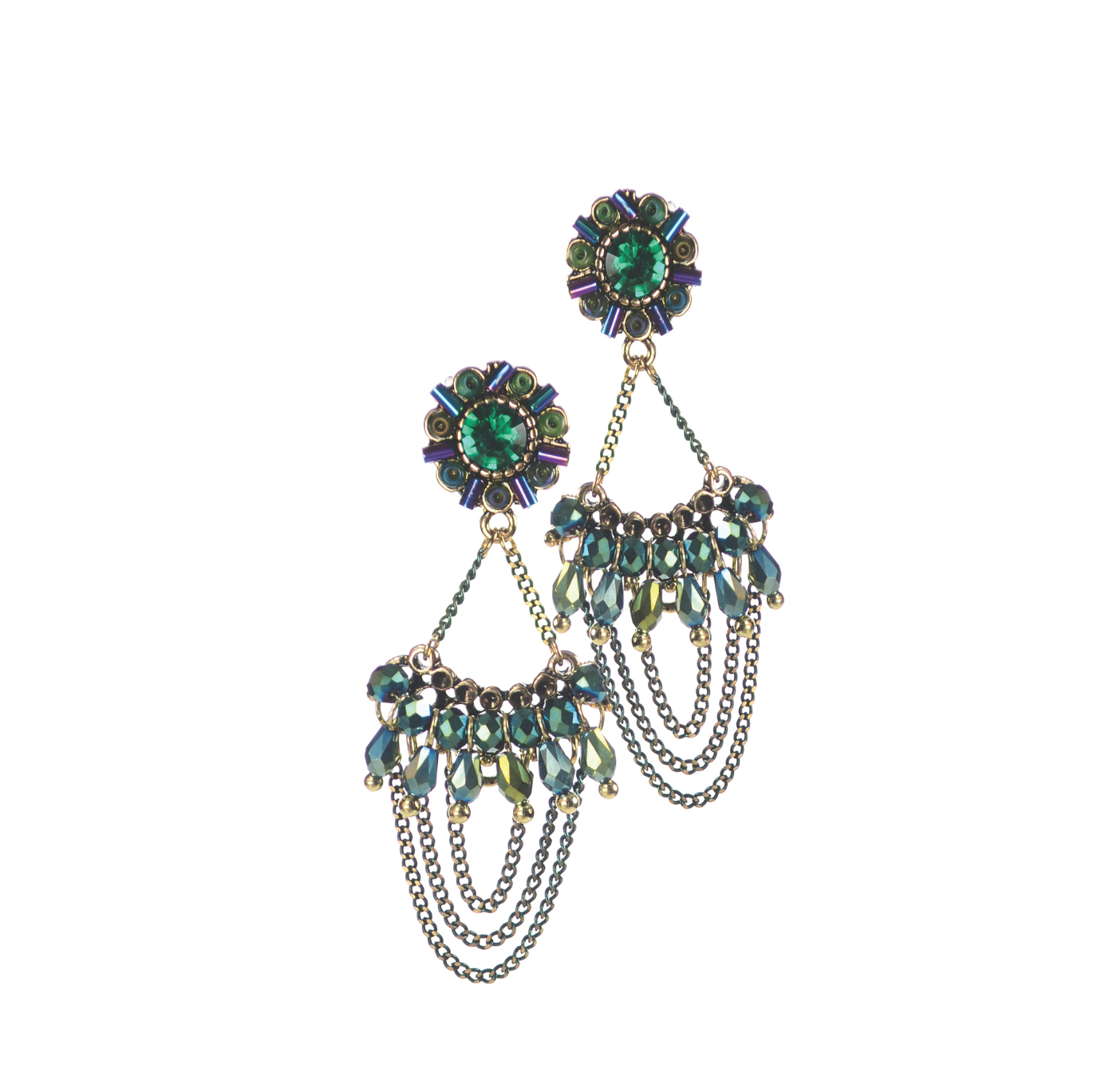 Earrings: Facetted Beads