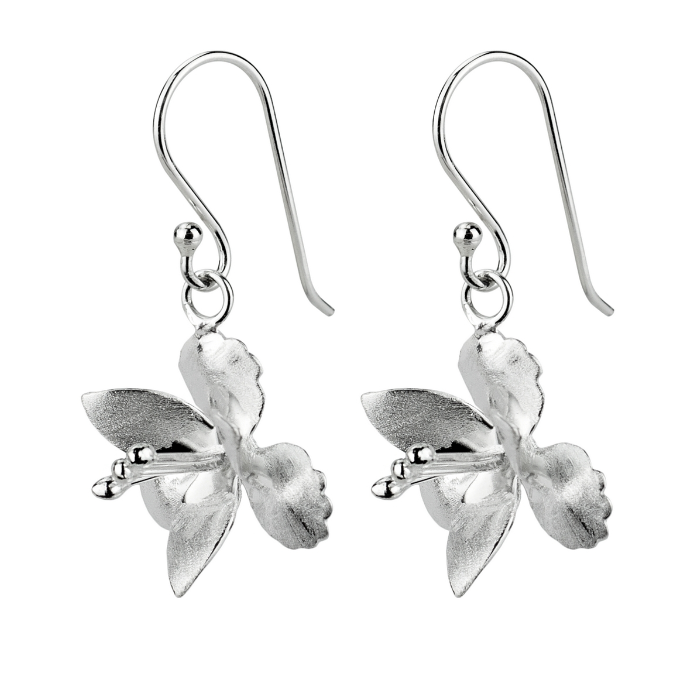 Earrings: Silver Petals