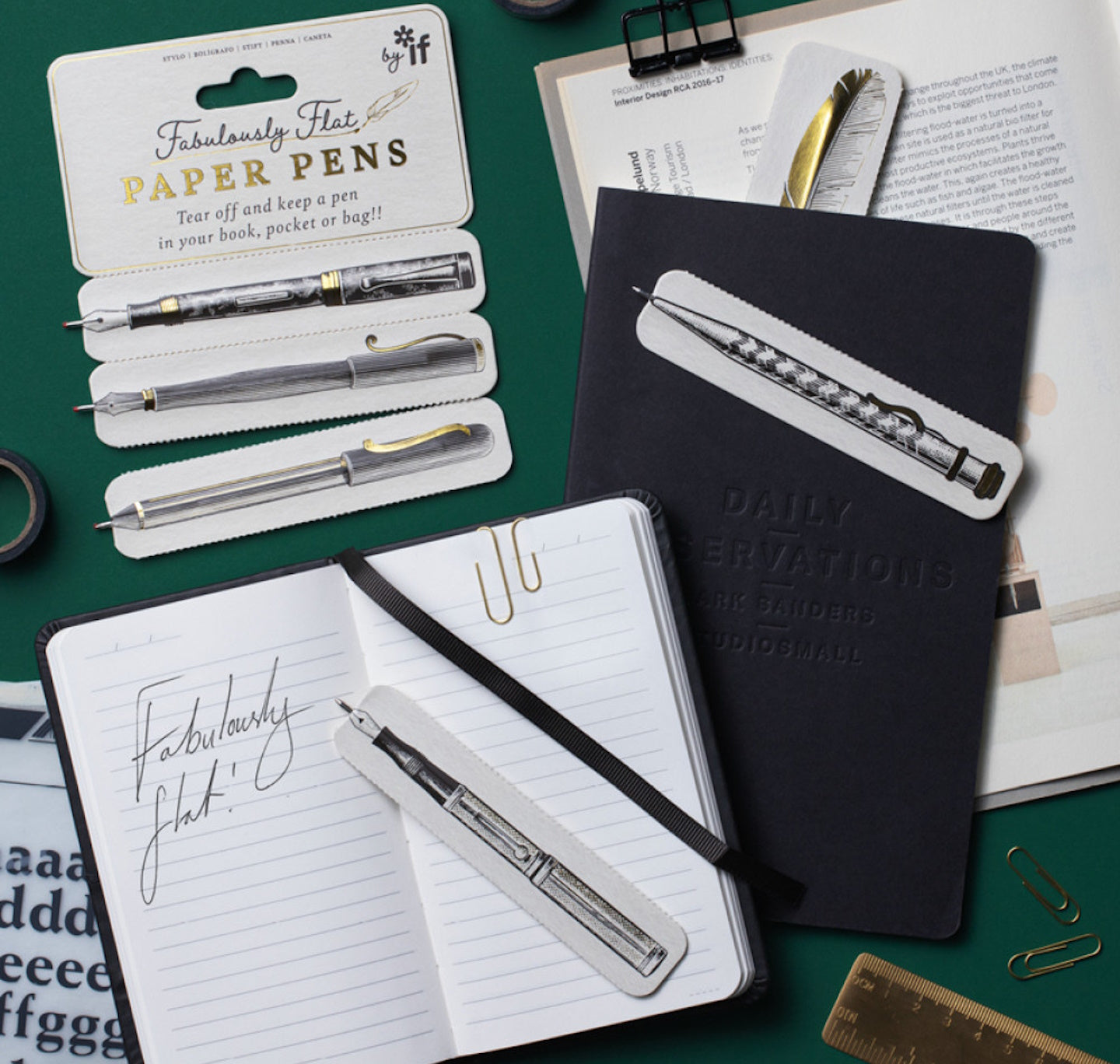 Fabulously Flat Paper Pens