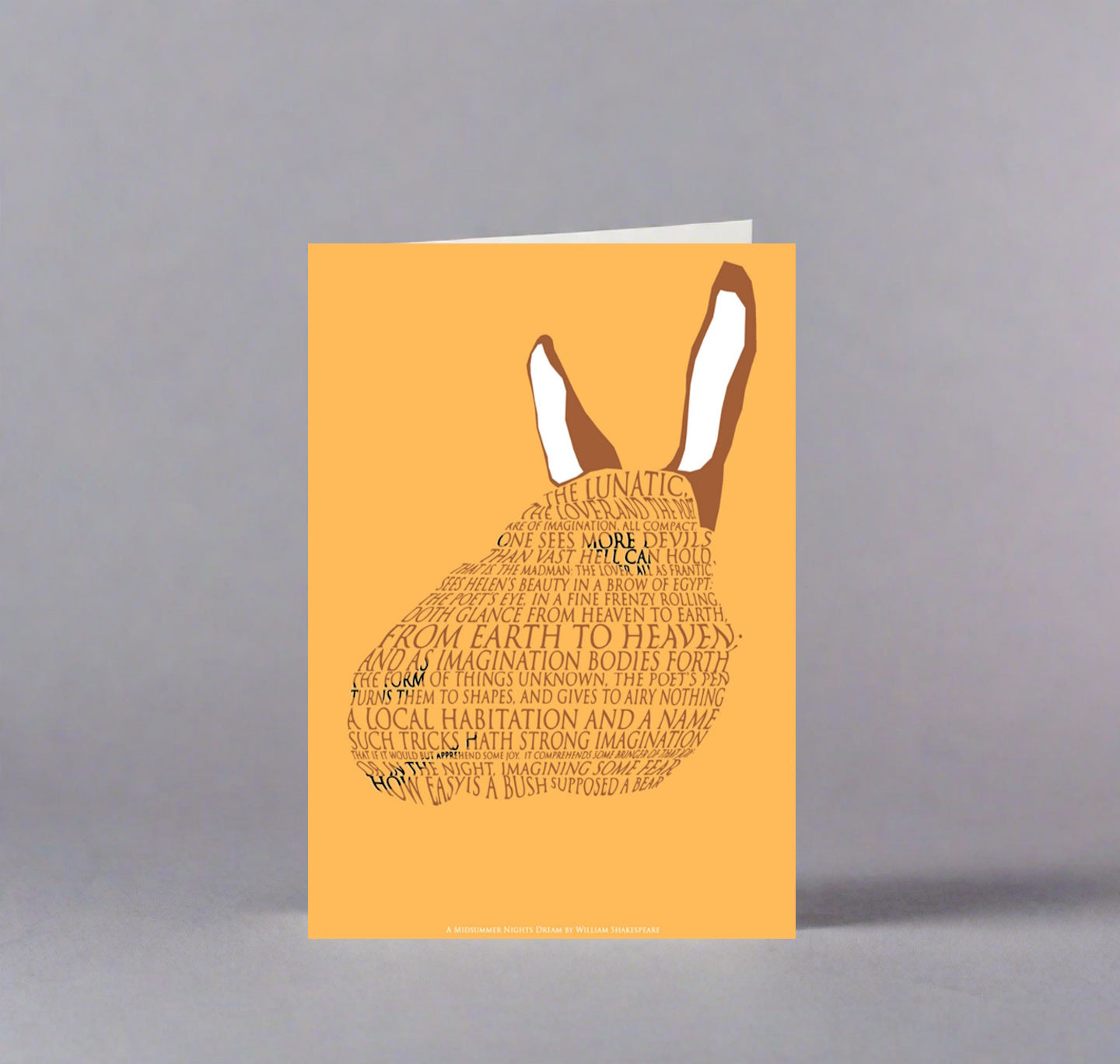 Greeting Card: A Midsummer Night's Dream - The Lunatic, the Lover and the Poet