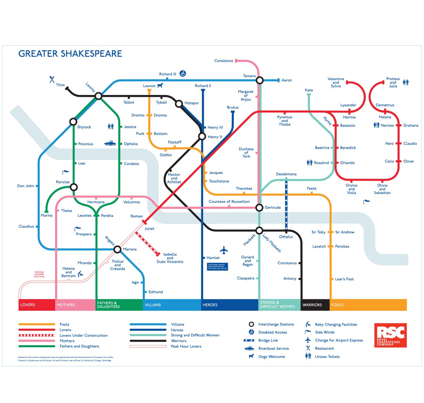Poster: Greater Shakespeare Map