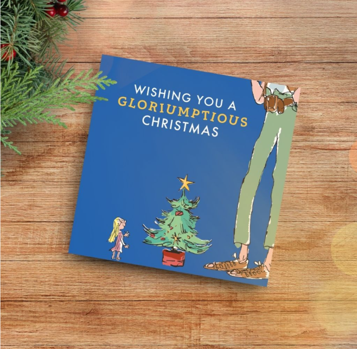 Greeting Card: The BFG, Wishing You A Gloriumptious Christmas