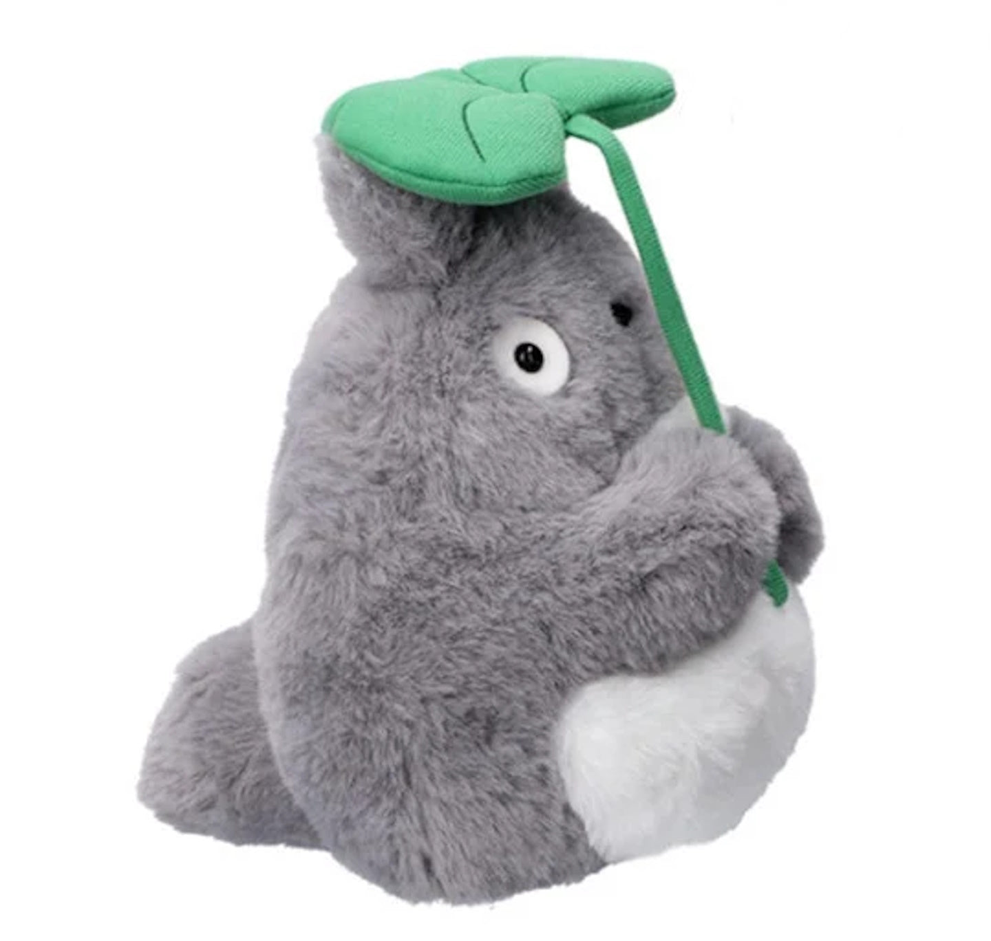 Grey Totoro With Leaf Plush - My Neighbour Totoro