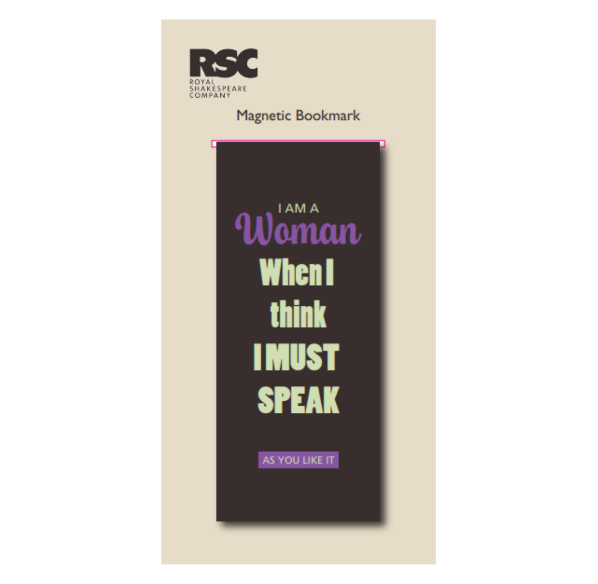 Magnetic Bookmark: I Am A Woman