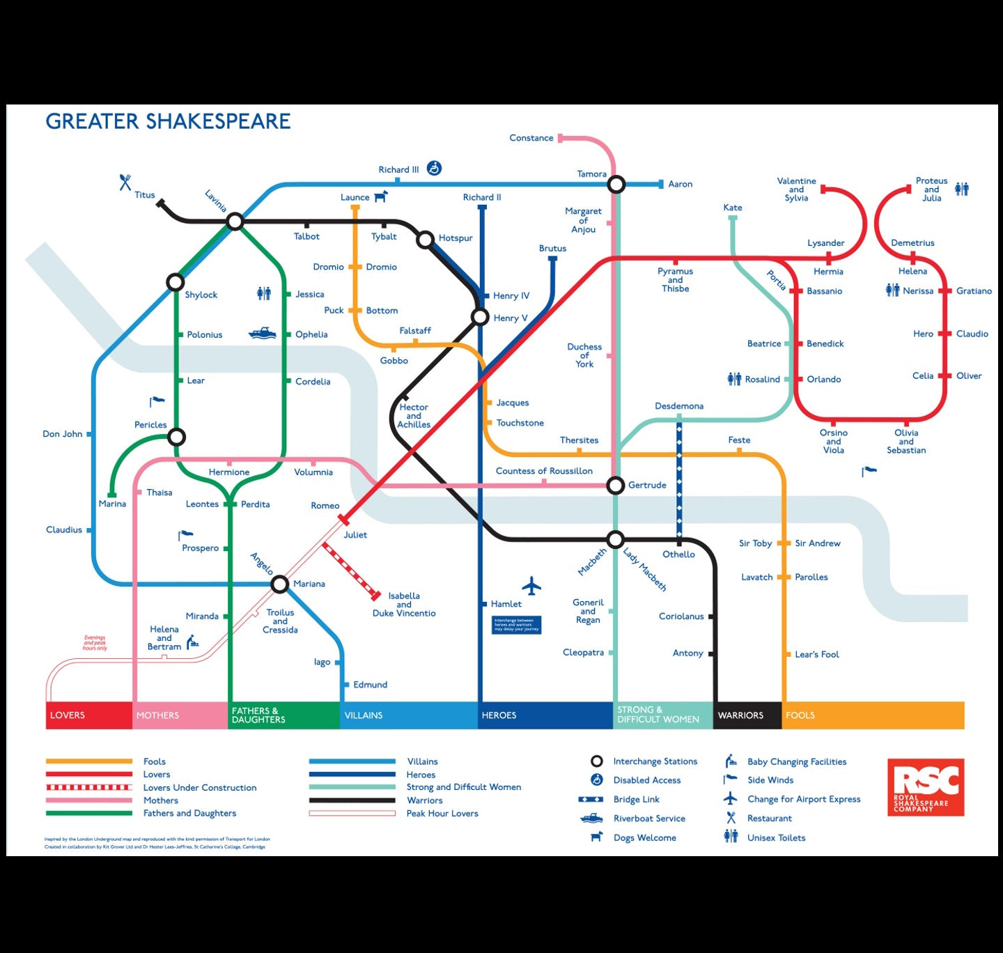 Poster: Greater Shakespeare Map