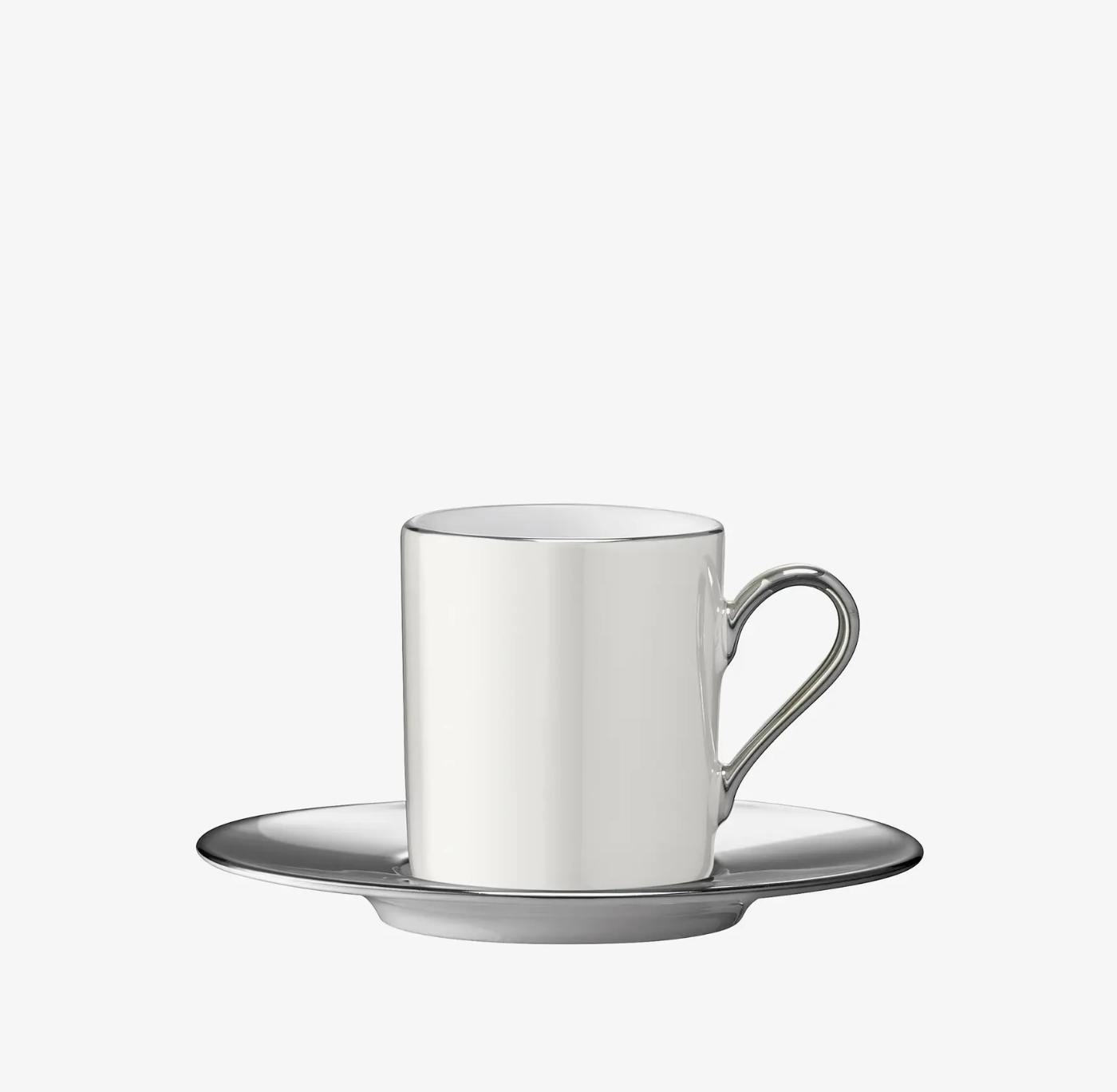 Palazzo Coffee Cup & Saucer: Pearl