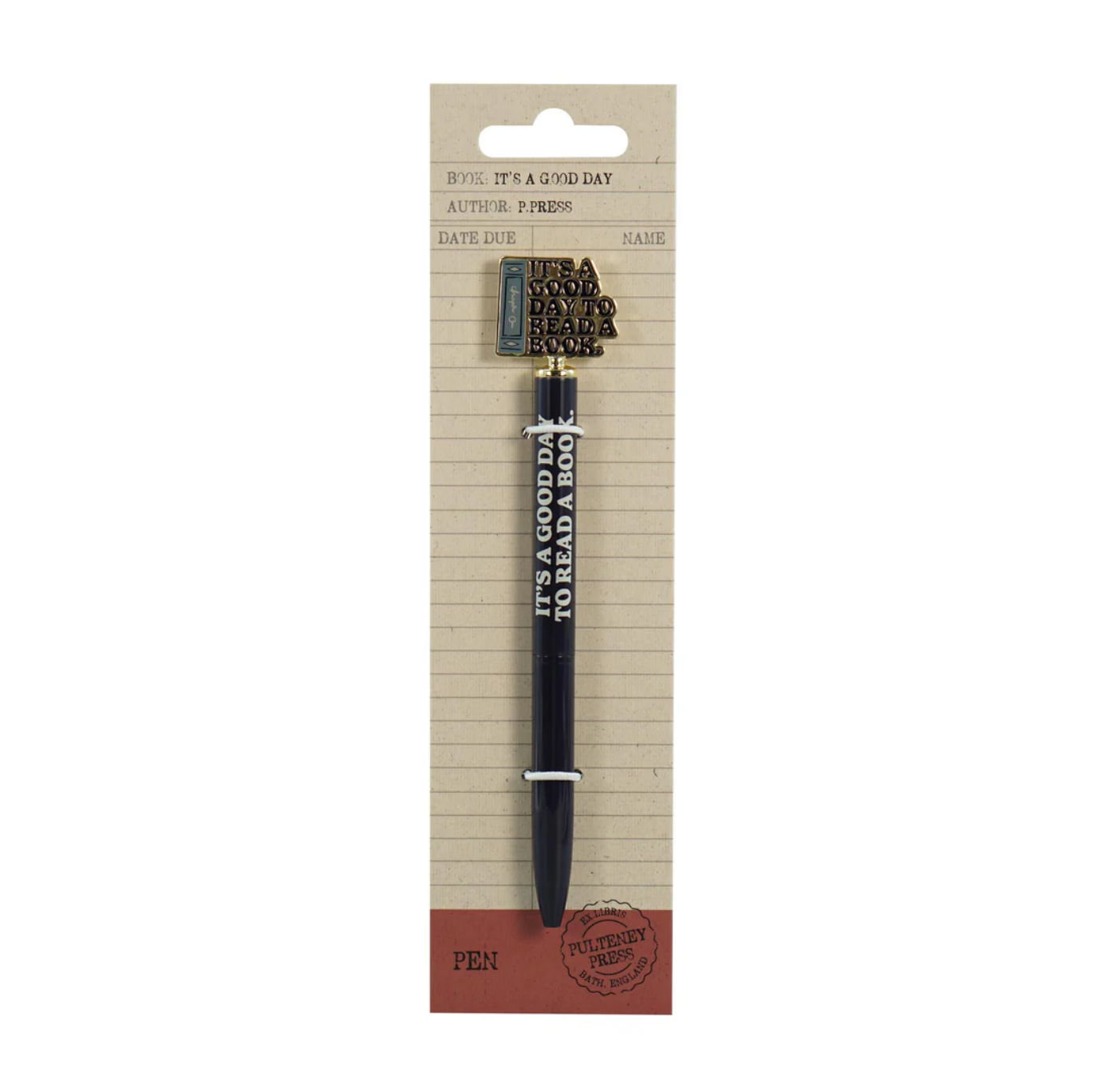 Pen With Topper: It's A Good Day To Read A Book