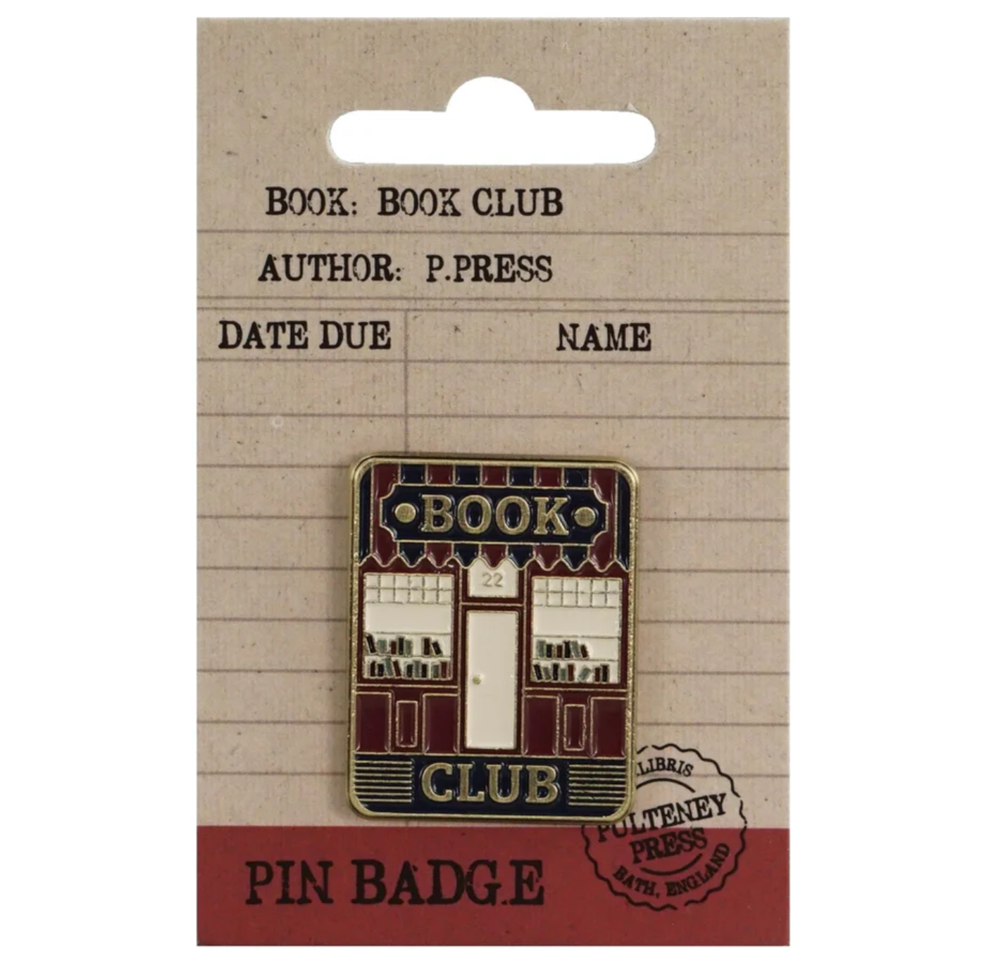Pin Badge: Book Club