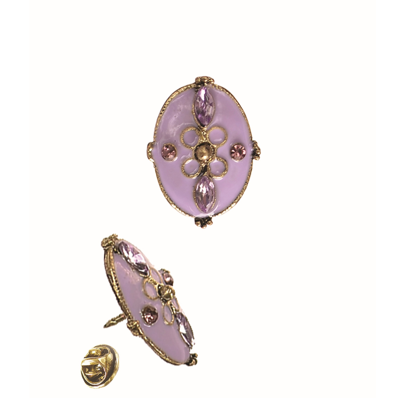 Pin Badge: Lavender Oval