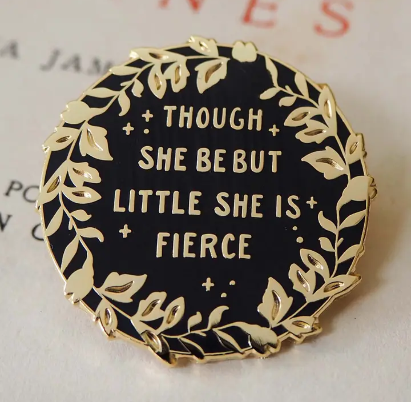 Pin Badge: Little But Fierce