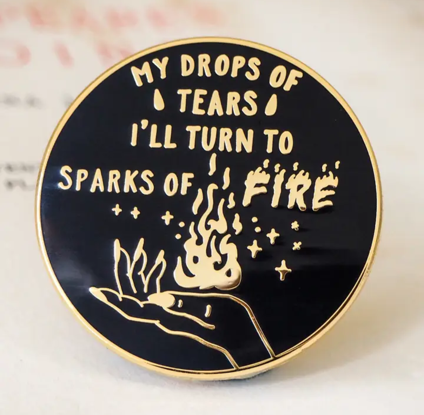Pin Badge: My Drops Of Tears