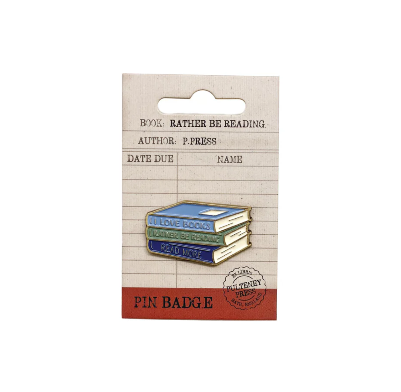 Pin Badge: Rather Be Reading