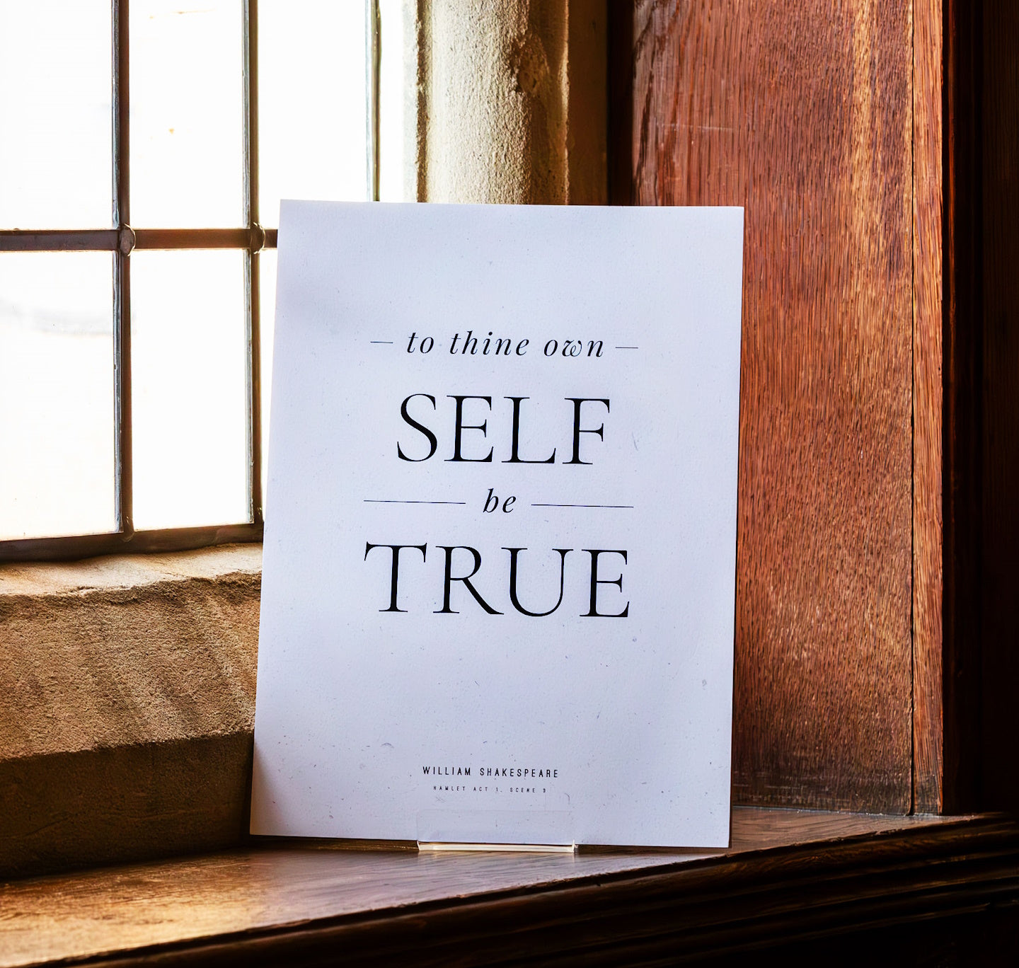 Print: Hamlet - To Thine Own Self Be True A4