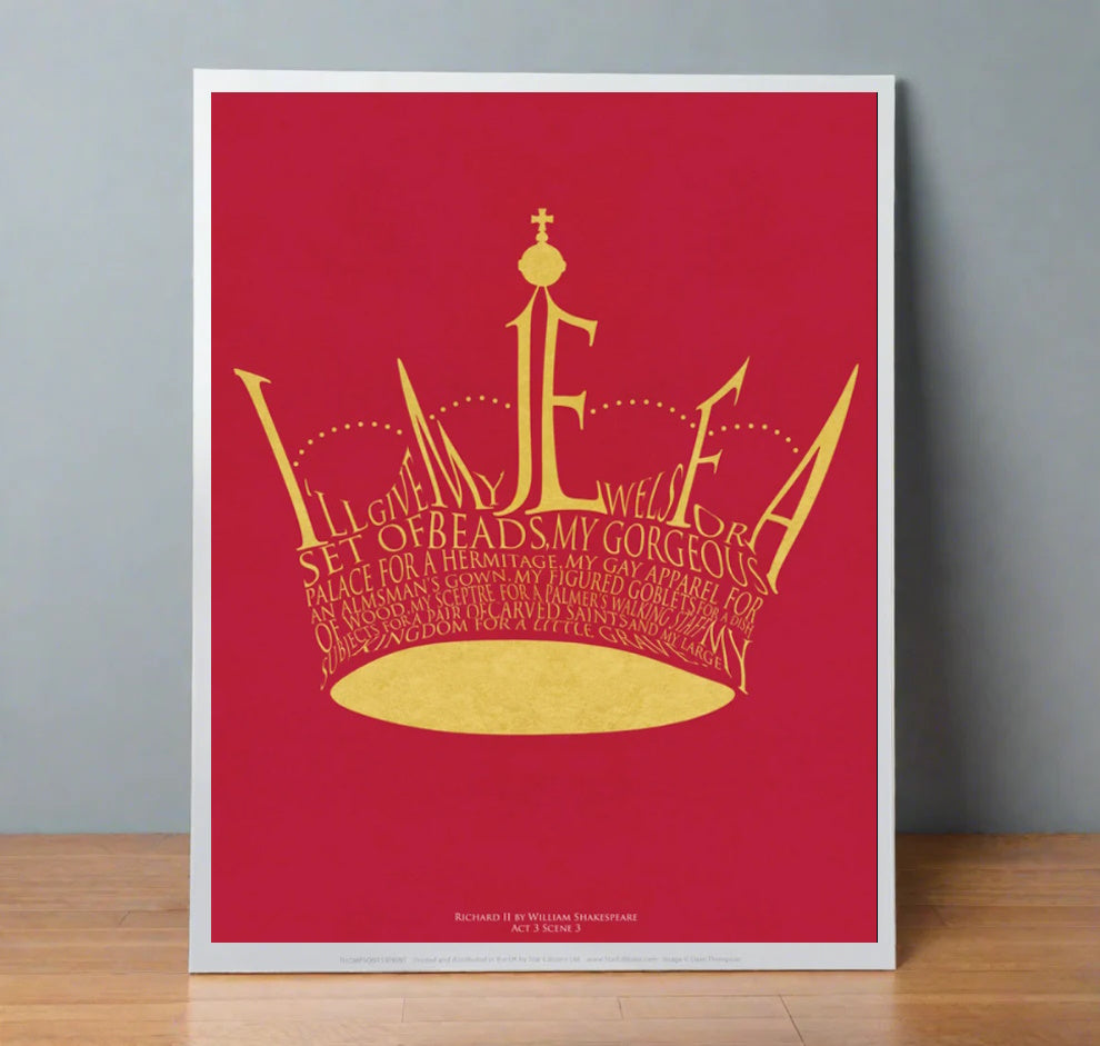 Print: Richard II - I’ll Give My Jewels For a Set of Beads