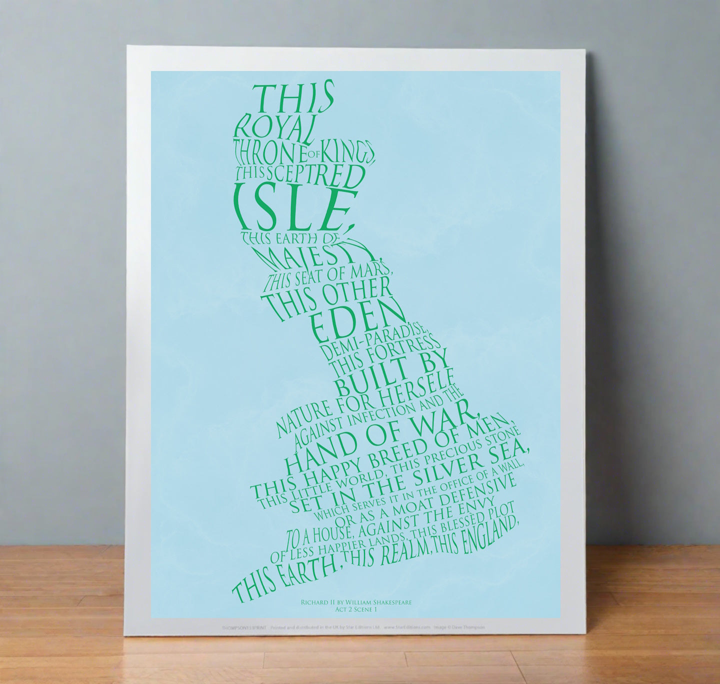 Print: Richard II - This Royal Throne of Kings, This Sceptered Isle