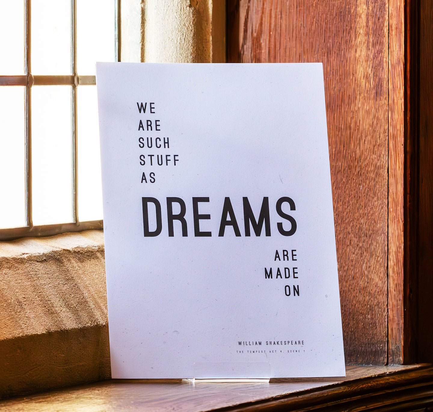 Print: The Tempest - We Are Such Stuff As Dreams Are Made On A4