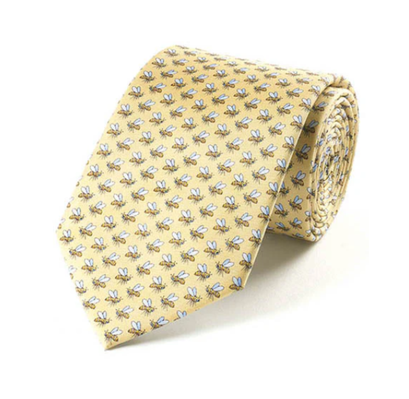 Silk Tie: Busy Bees