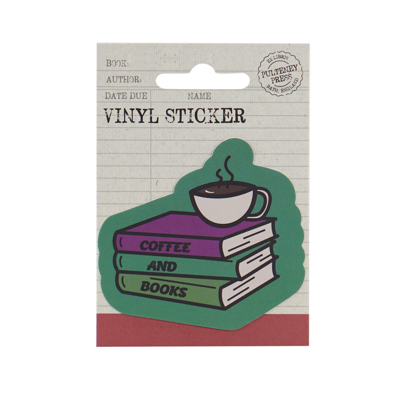 Sticker: Coffee And Books