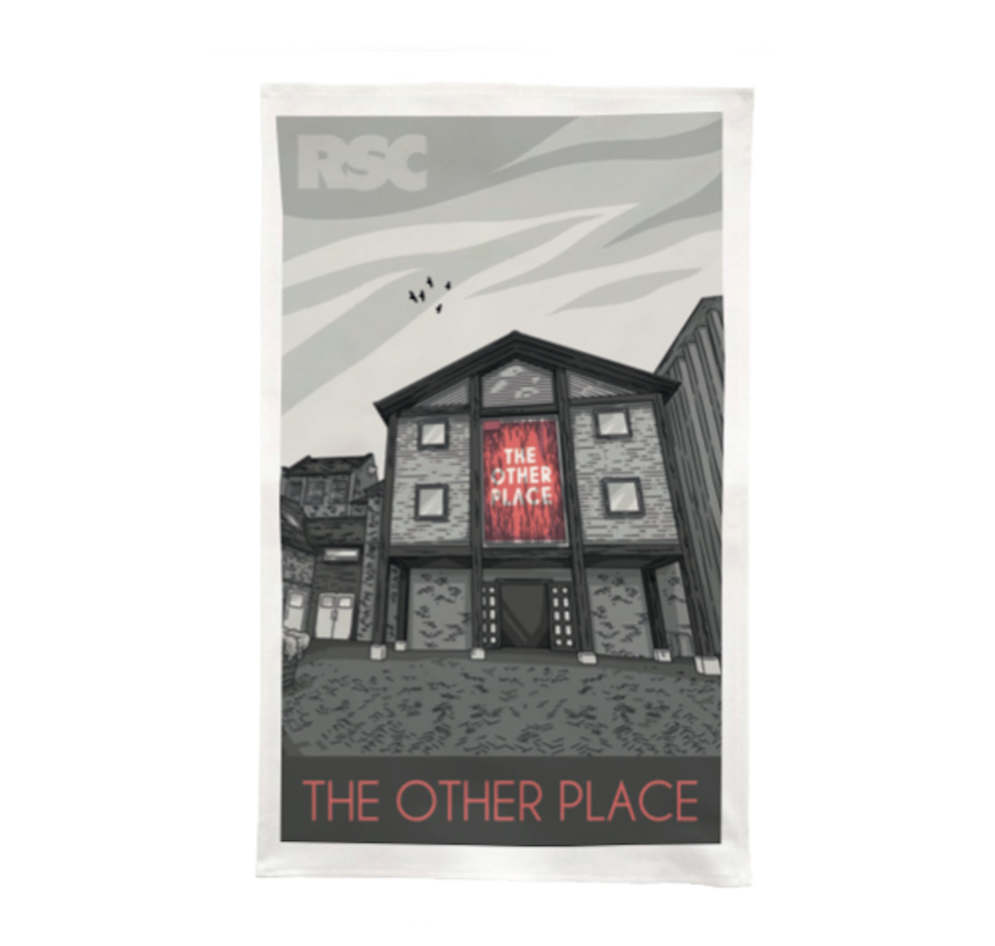 Tea Towel: The Other Place (B&W)