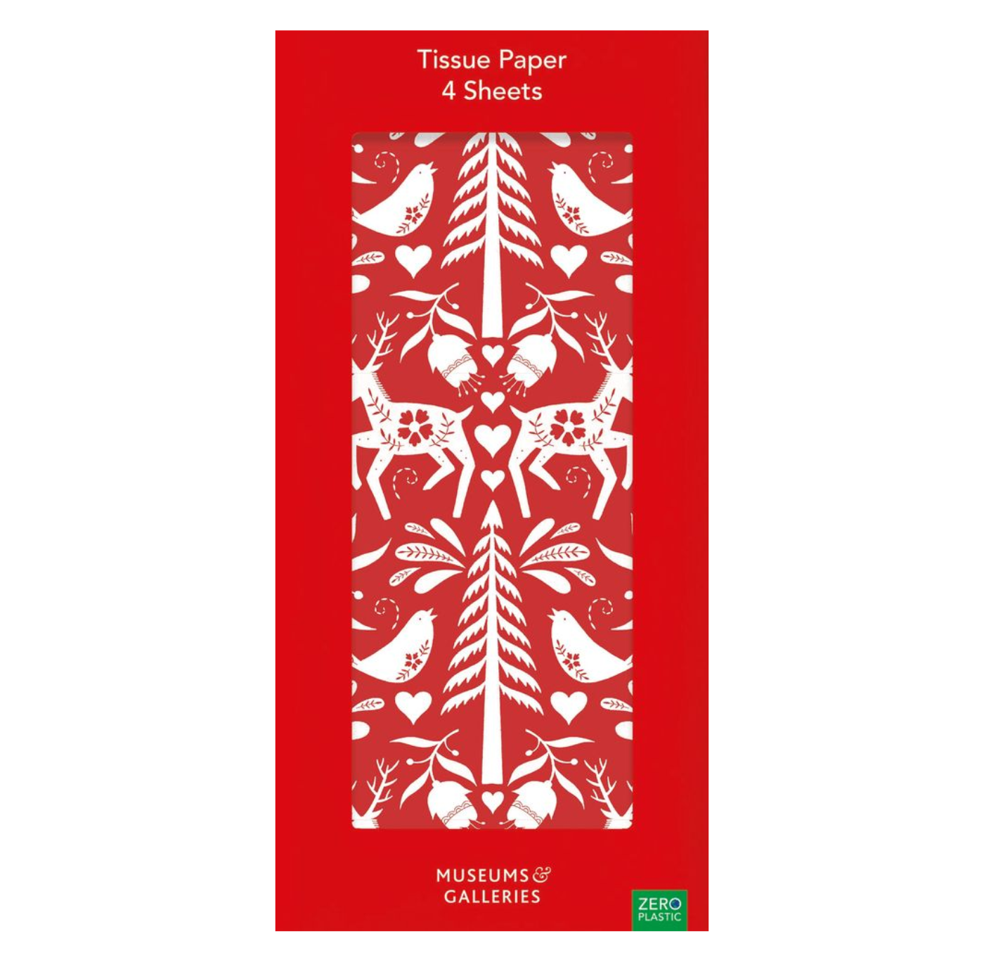 Tissue Paper: Red Christmas Reindeer