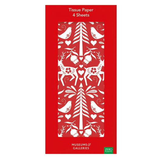 Tissue Paper: Red Christmas Reindeer