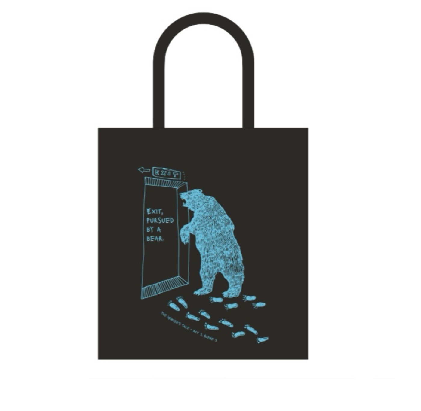 Tote Bag: Exit Pursued By A Bear