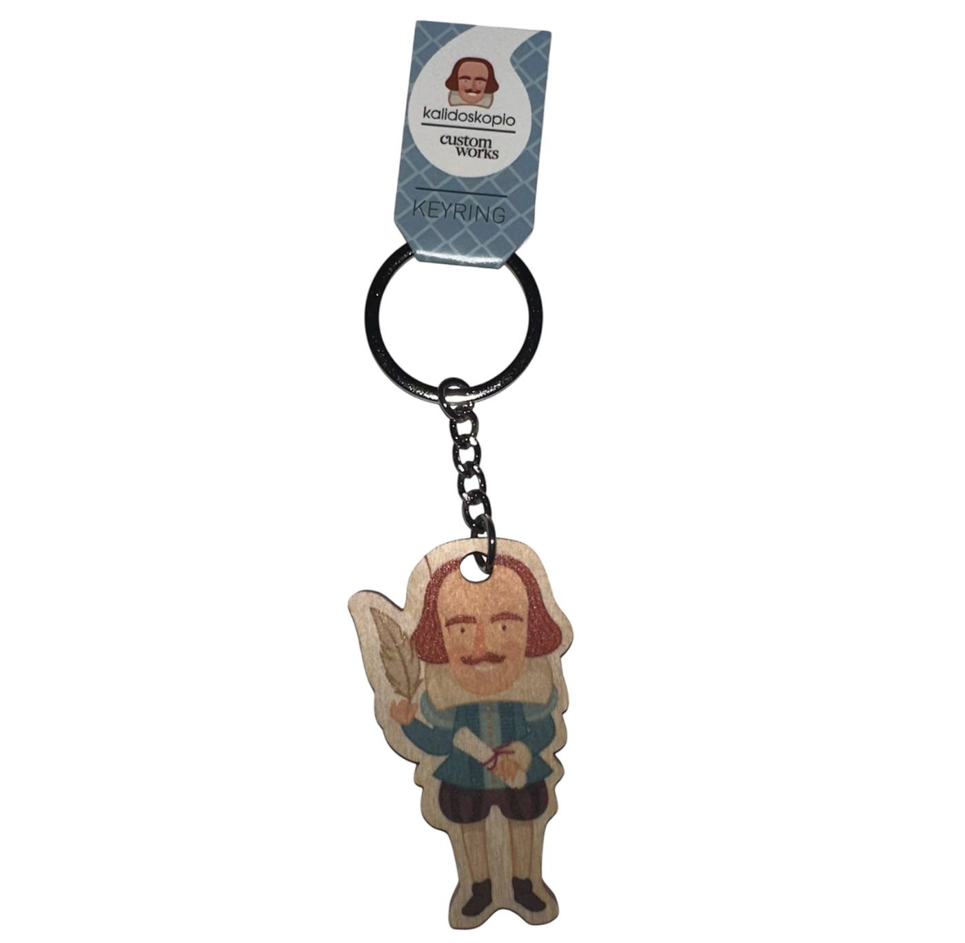 Wooden Keyring: Kalidoskopio Shakespeare