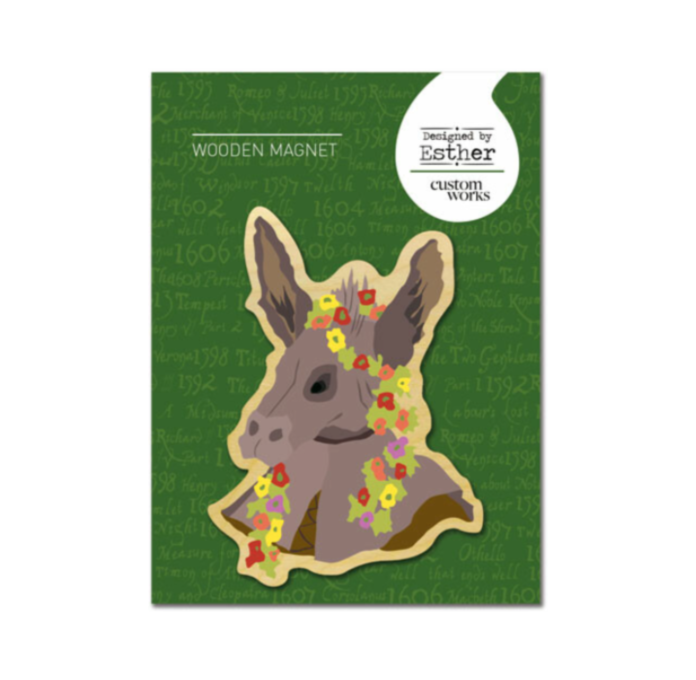Wooden Pin Badge: Bottom
